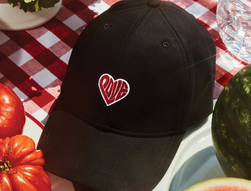 plant apple fruit food hat clothing apparel baseball cap cap