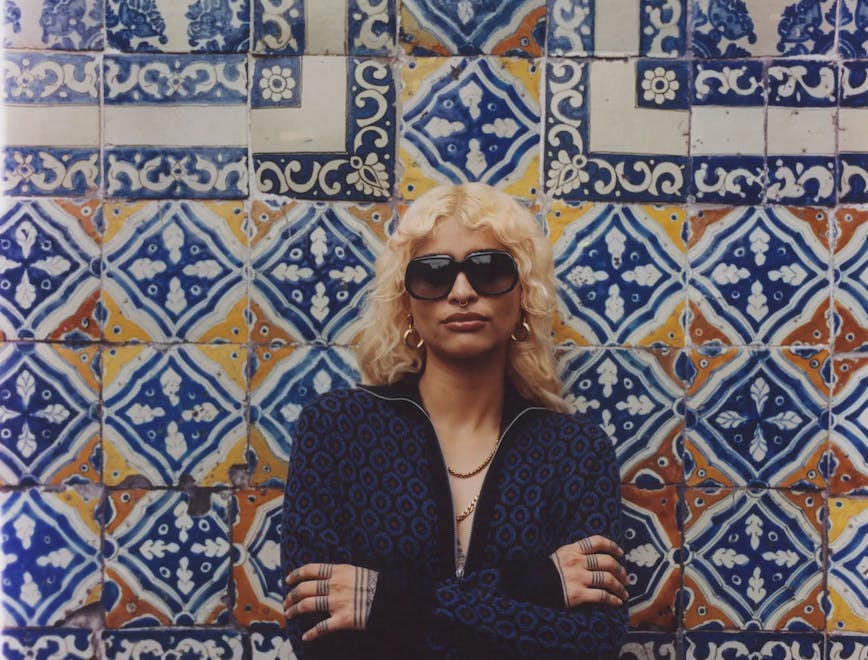 person human sunglasses accessories accessory tile mosaic art